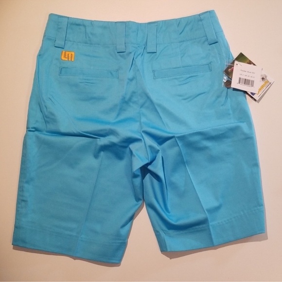 Loudmouth Golf ladies shorts - Powder Blue - Picture 7 of 9